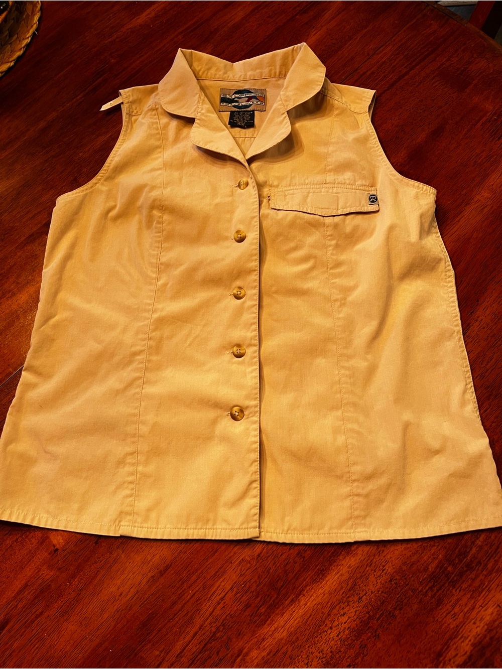 Exofficio Women’s Sleeveless Button-Front Shirt – Khaki